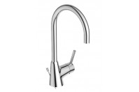 Ceraline - Baterie de lavoar inalta cu ventil metalic